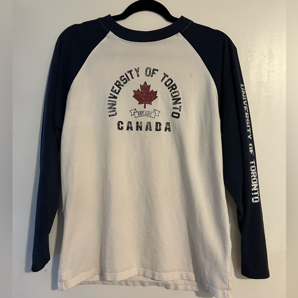 University of Toronto long sleeve by Varsity clothing brand